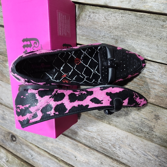 Abbey Dawn by Avril Lavigne Rebel Yell Punk Flattie in Hot Pink, skull - Picture 4 of 15